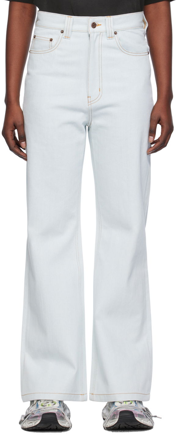 Дънки We11done Straight Leg Jeans Синьо | WD-DP0-24-336-W-IC, 0