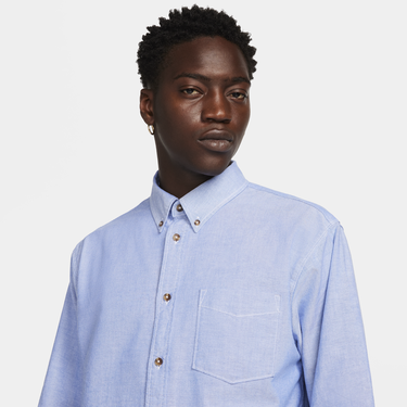 Риза Nike Life Long-Sleeve Oxford Button-Down Shirt Синьо | FN3125-101, 2