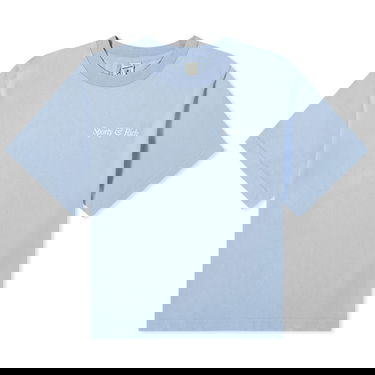 Тениска Sporty & Rich Italic Logo Cropped T-Shirt Синьо | TS886PW, 0