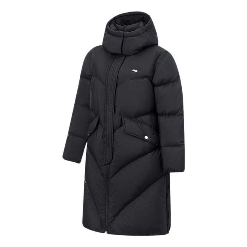Пухо яке Li-Ning Logo Long Down Jacket Черно | AYMT116-3