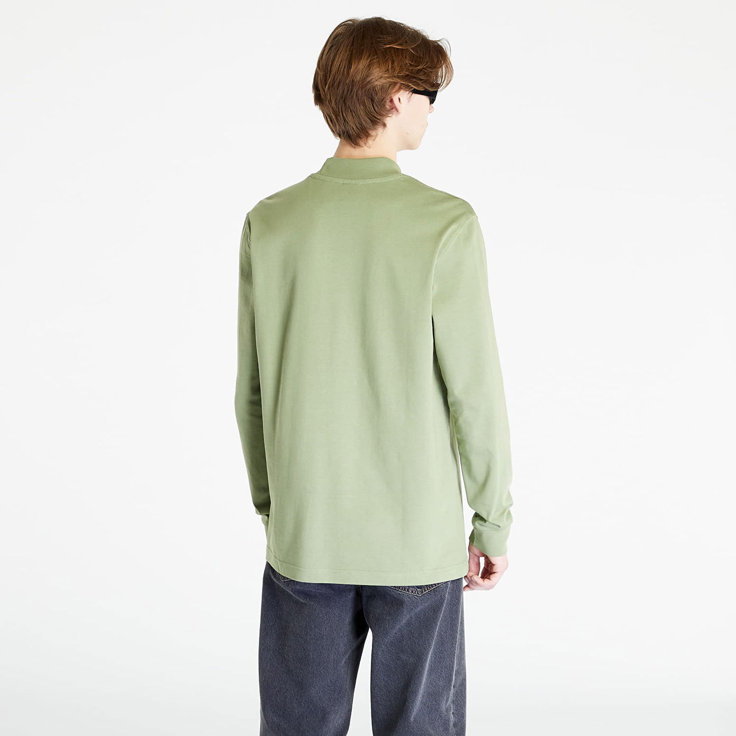 Тениска Nike Life Long Sleeve Mock Neck Shirt Зелено | DX5868-386, 1