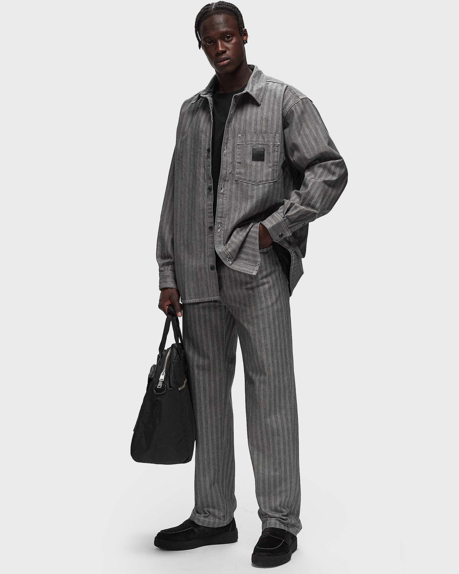 Панталони Carhartt WIP Menard Pant Сиво | I033579-91.02, 1