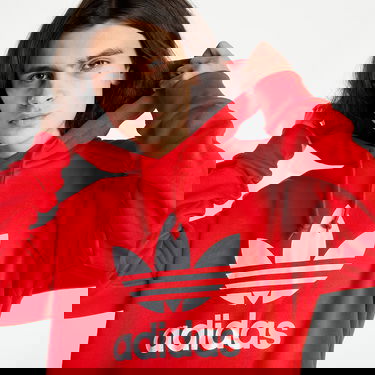 Суитчър adidas Originals Trefoil Hoodie Червено | HE9500, 1