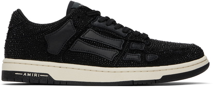 Облекло AMIRI AMIRI Crystal Skel Low Top Черно | AMFOSR1035