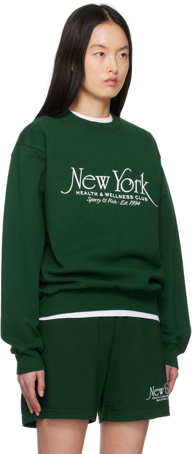Пуловер Sporty & Rich Sporty & Rich NY94 Crewneck Sweatshirt Зелено | ST071606034GR10, 4