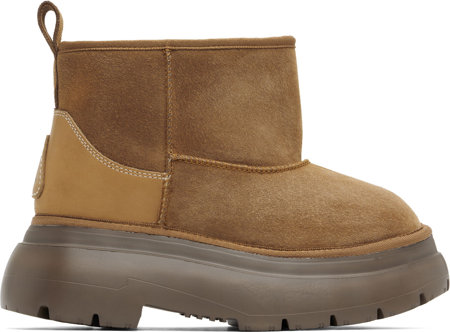 Чорапи R13 R13 Chunky Shearling Boots Кафяво | R13WS060-S137A, 0