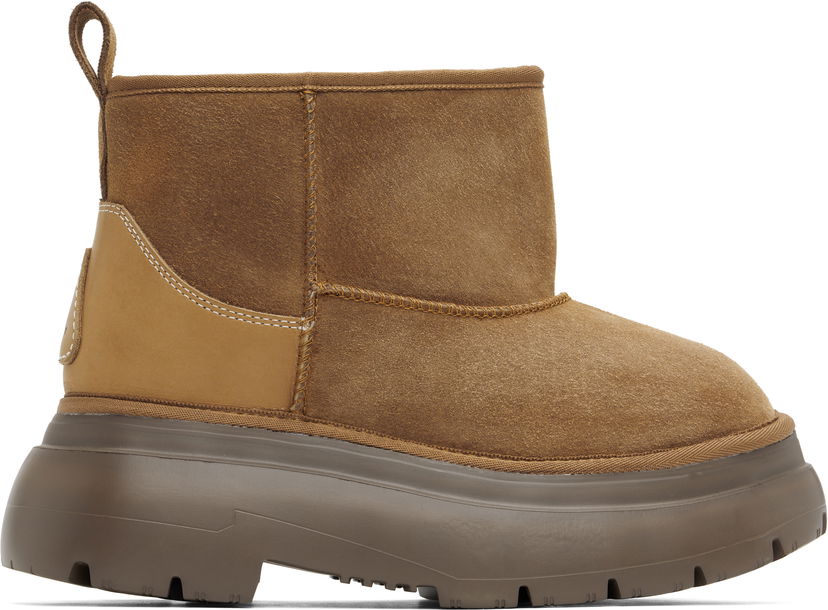 Чорапи R13 R13 Chunky Shearling Boots Кафяво | R13WS060-S137A
