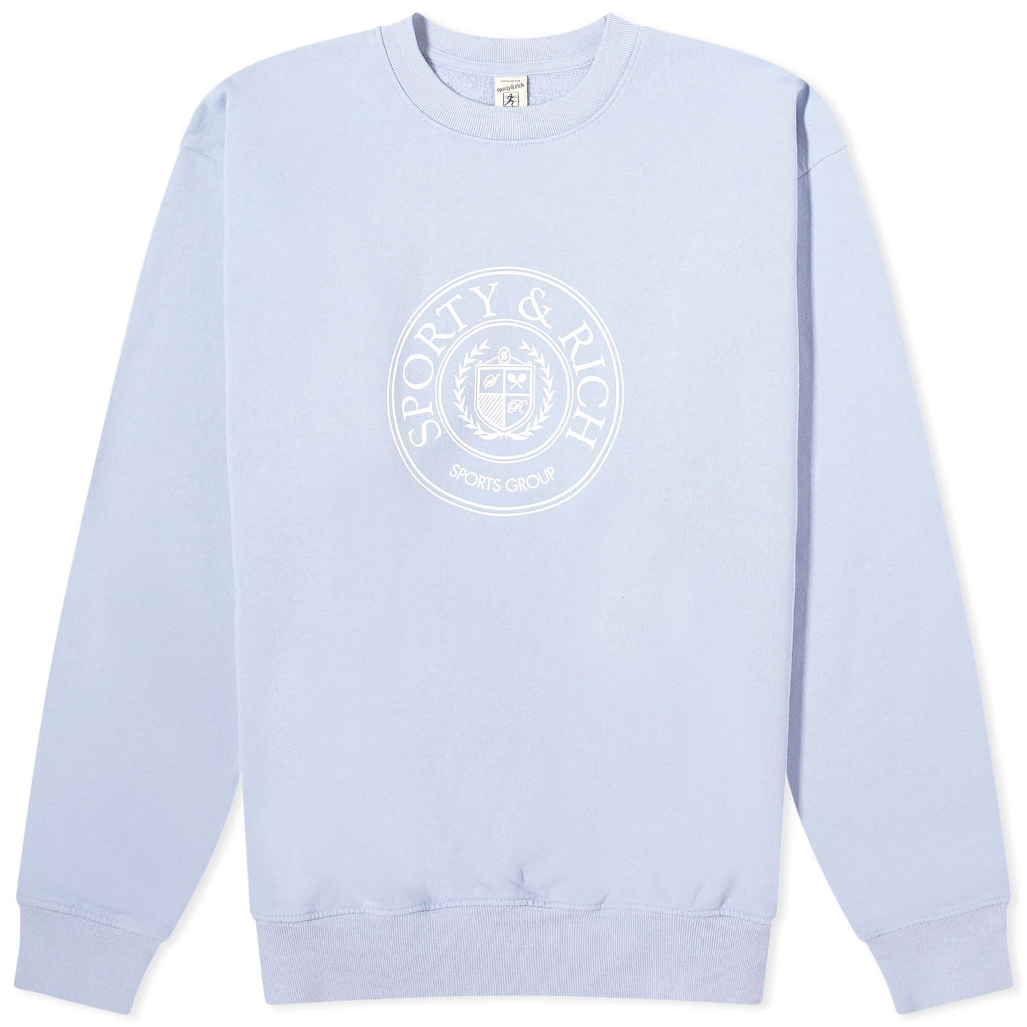 Пуловер Sporty & Rich Conneticut Crest Crew Sweat Лилаво | CRAW2341PW, 0