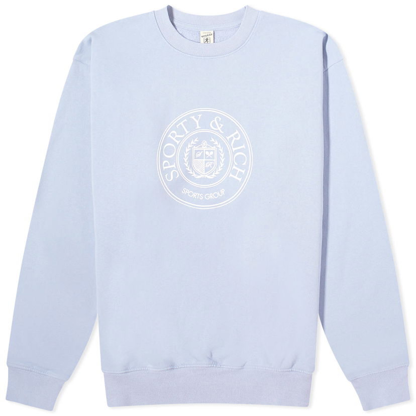 Пуловер Sporty & Rich Conneticut Crest Crew Sweat Лилаво | CRAW2341PW