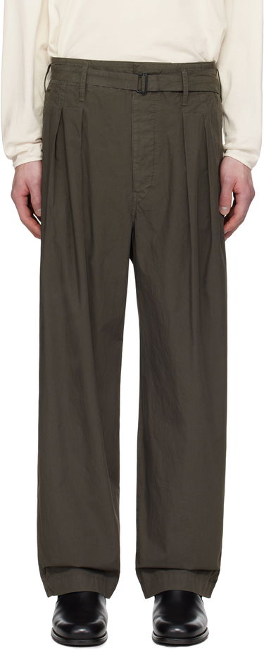 Карго панталони LEMAIRE Lemaire Belted Pleated Trousers Зелено | PA1173 LF1356, 0