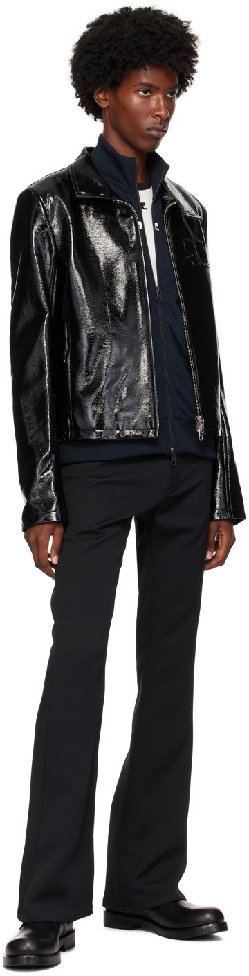 Яке Courrèges Vinyl Biker Jacket Черно | 324CBL195VY0014, 3