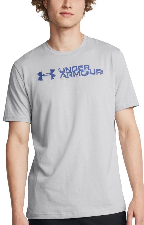 Тениска Under Armour T-Shirt Sliced Wordmark Сиво | 1386807-011