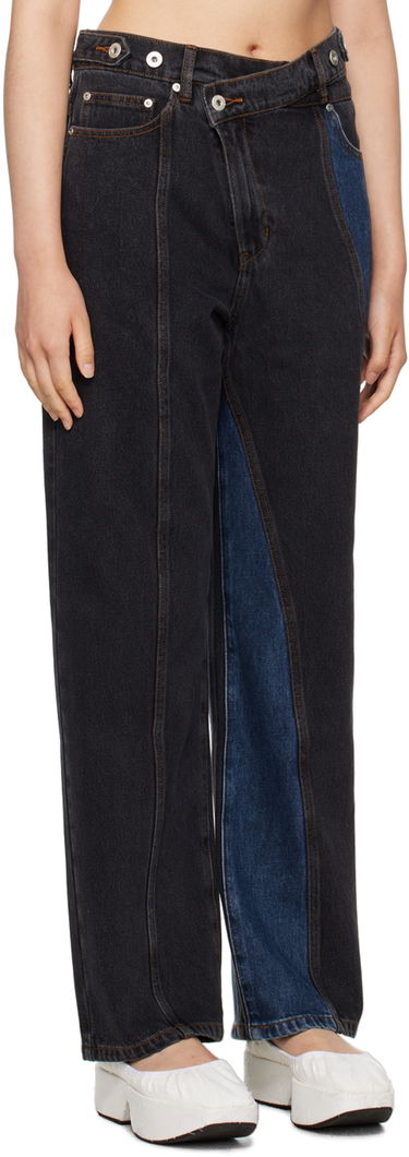 Дънки Feng Chen Wang Feng Chen Wang Paneled Jeans Синьо | FUF16TR19, 1