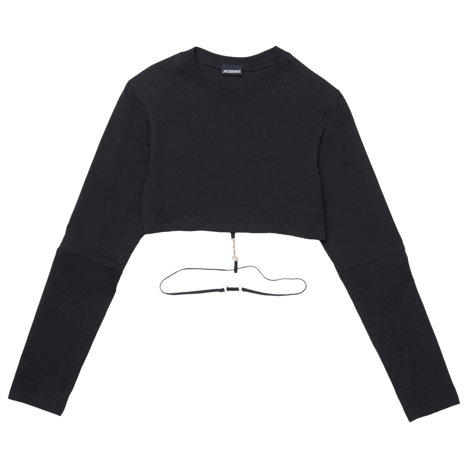 Съкратен топ Jacquemus Le T-Shirt Pino Черно | 223JS031 2014 990, 1