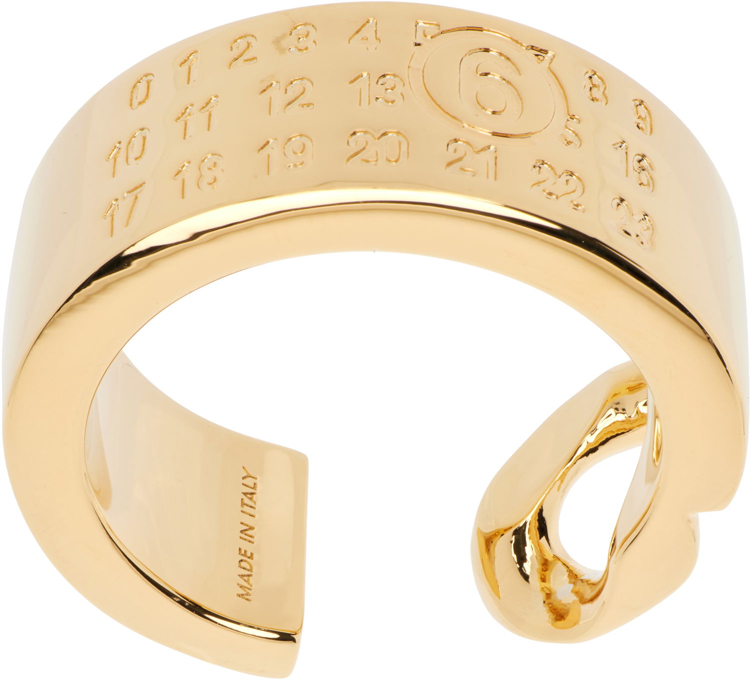 Пръстен Maison Margiela Minimal Numeric Cuff Ring Металик | SM6UQ0103 P8371, 1