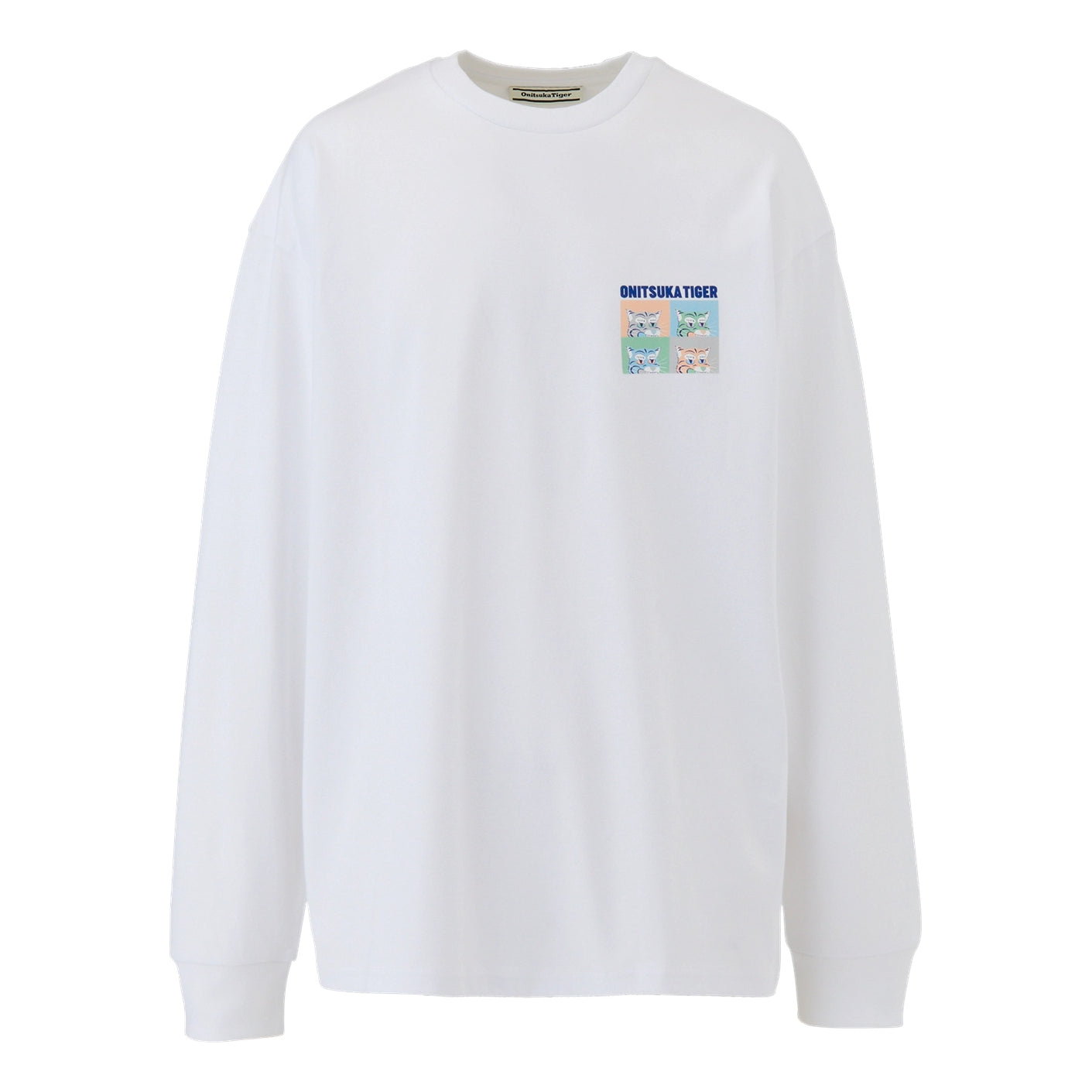 Тениска Onitsuka Tiger Tiger Graphic Long Sleeve T-Shirt Бяло | 2183B380-100, 0