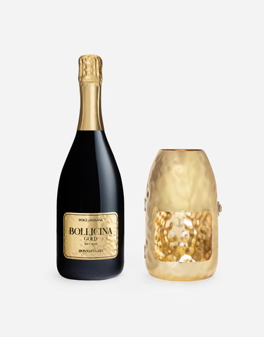 Домашен декор Dolce & Gabbana Dolce & Gabbana Bollicina Gold Brut Rosé Sparkling Wine Set with Bottle Cover Металик | PW0503RES75A0327, 2