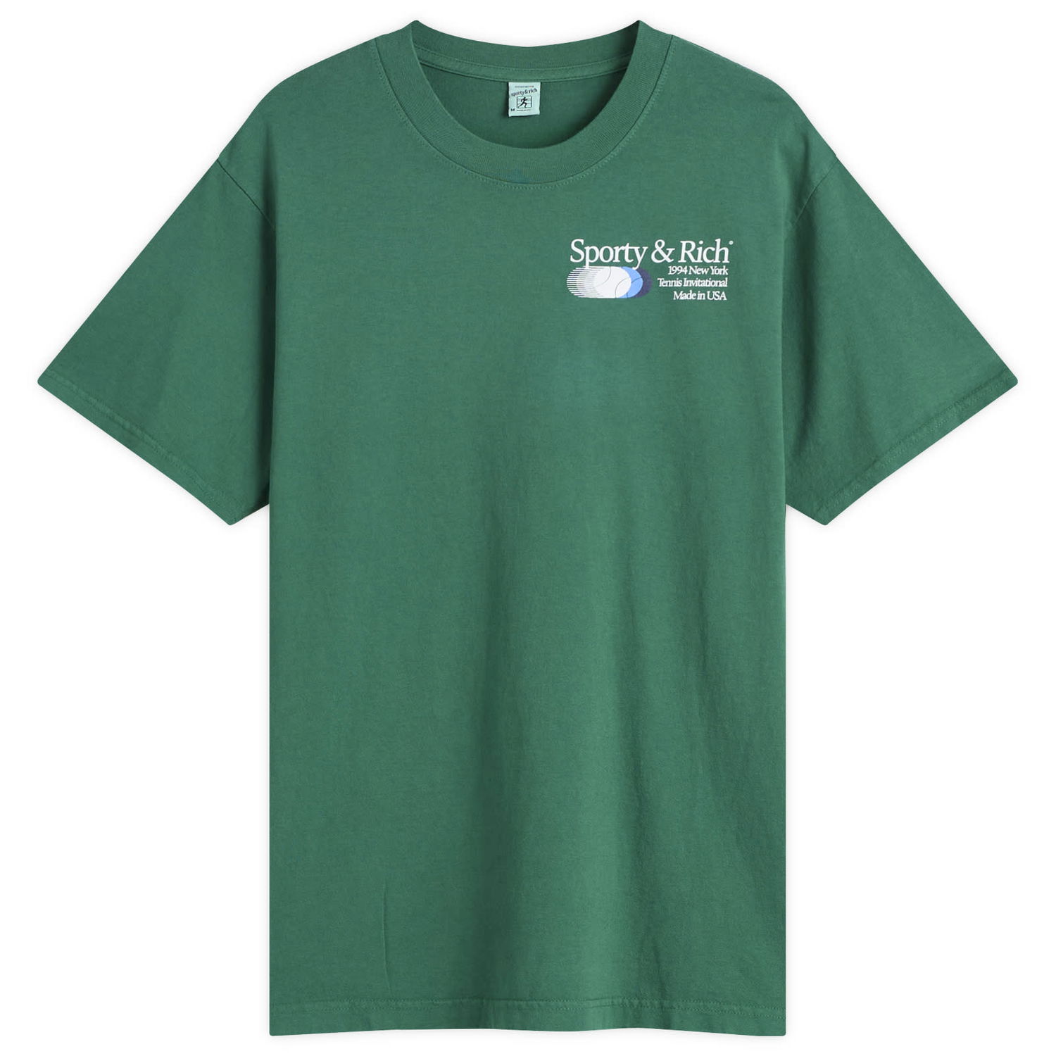 Тениска Sporty & Rich Invitational T-Shirt, Size Large Зелено | TO043621168GR03, 0