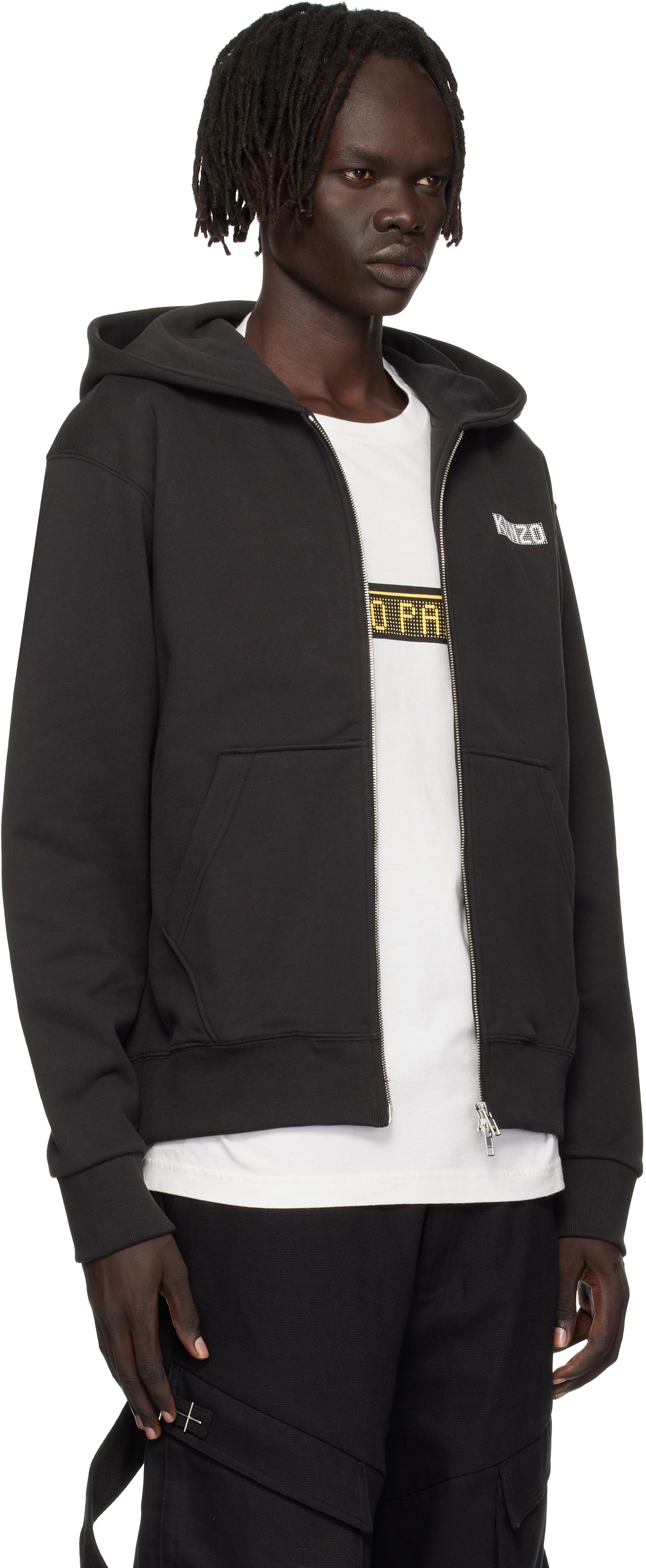 Суитчър KENZO Kenzo Paris 'KENZO City' Full-Zip Hoodie Черно | FF65HO2544MC, 1