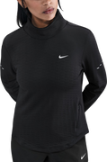 Long-Sleeve Textured Mock Neck Running Top Swift