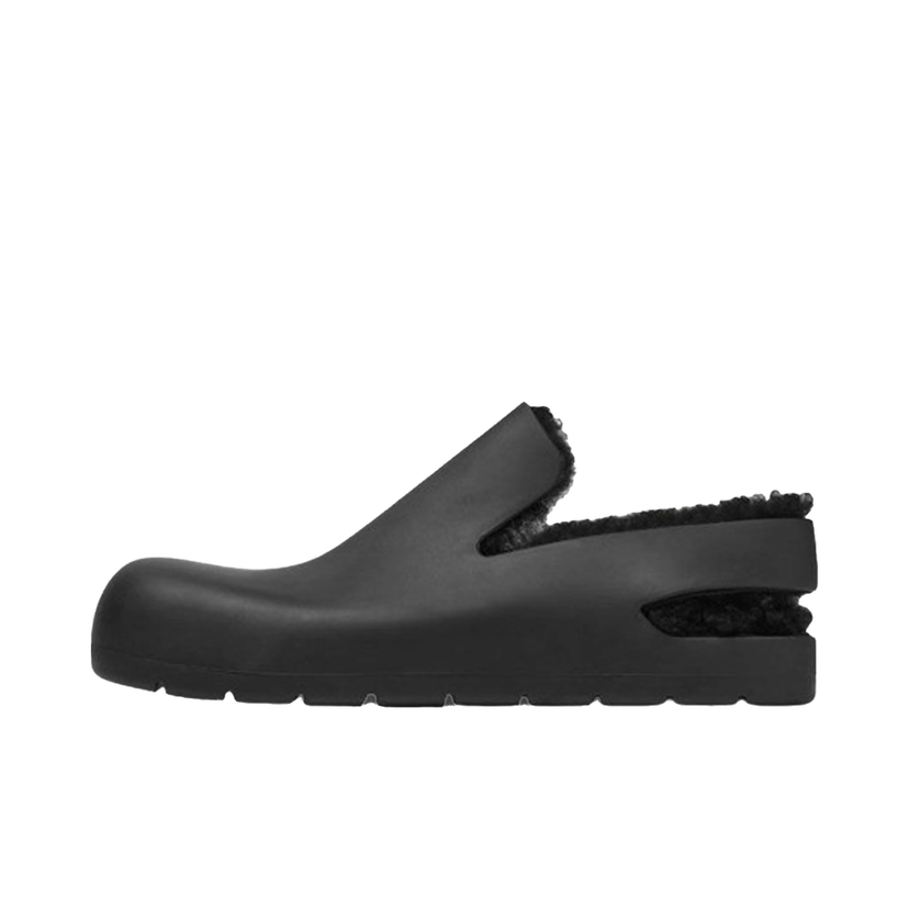 Кецове и обувки Bottega Veneta Puddle Shearling Slingback Sandal Черно | 676886V1BM01000