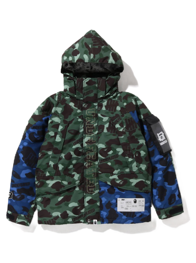 Яке BAPE Undefeated x Color Camo Snowboard Down Jacket Зелено | 1I73-144-902
