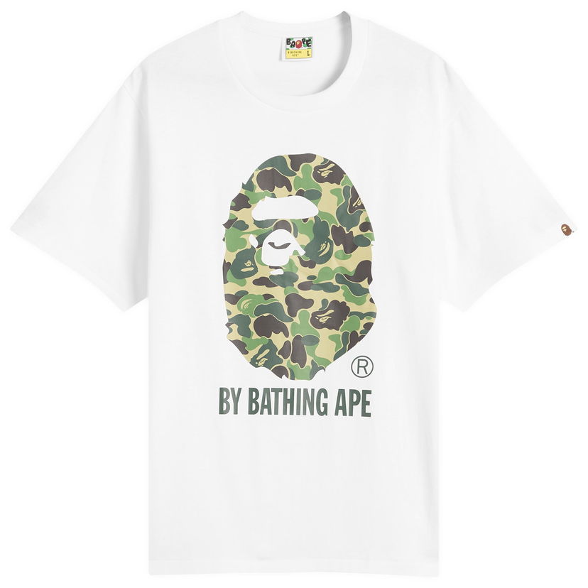 Тениска BAPE A Bathing Ape ABC Camo T-Shirt, Size Large Бяло | 001TEL301007M-WGN