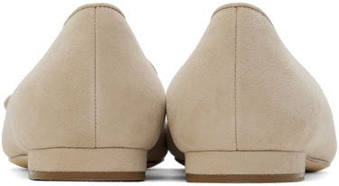 Облекло Manolo Blahnik Manolo Blahnik Maysale Suede Ballerina Flats Бежово | 322-2402, 1