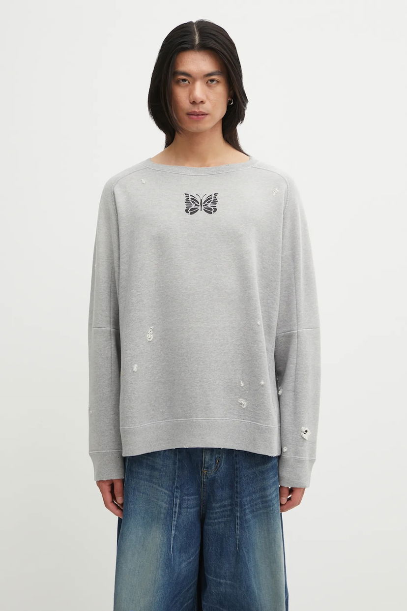 Суитчър Needles Needles Deconstructed Sweatshirt Сиво | RW336