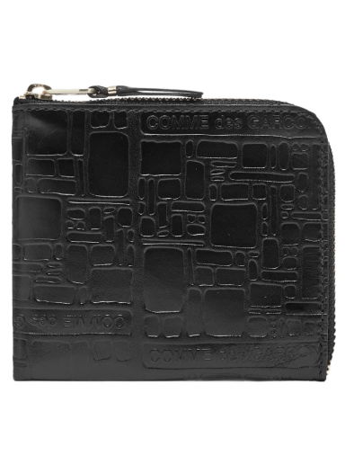 Портфейл Comme des Garçons Embossed Logo Wallet Черно | SA3100EL-1