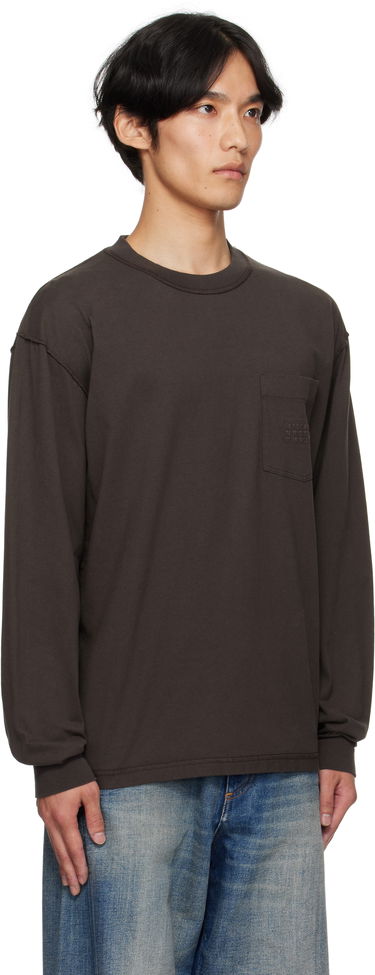 Тениска Maison Margiela MM6 Maison Margiela Long Sleeve T-Shirt Кафяво | SH0NH0016 M20050, 1