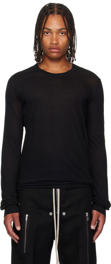 Тениска Rick Owens Rick Owens Concordians Basic Long Sleeve T-Shirt Черно | RU02E1252 UC, 0