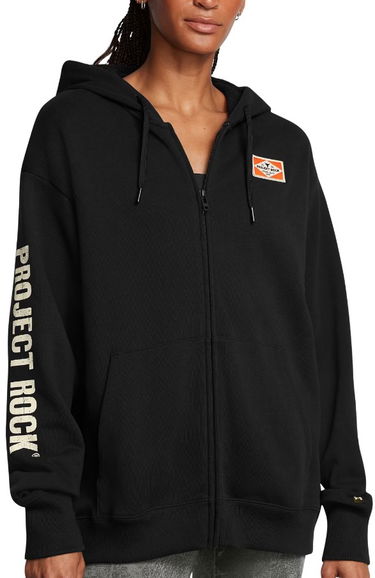 Суитчър Under Armour Project Rock Hard at Work Full-Zip Hoodie Черно | 1386446-001, 0