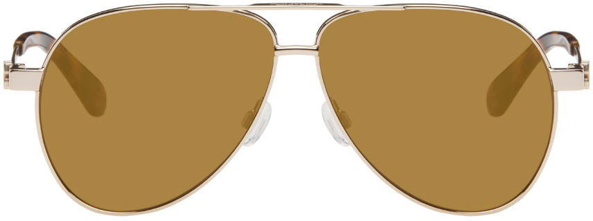 Слънчеви очила Off-White Gold Ruston Sunglasses Жълто | OERI132S24MET0017676, 0