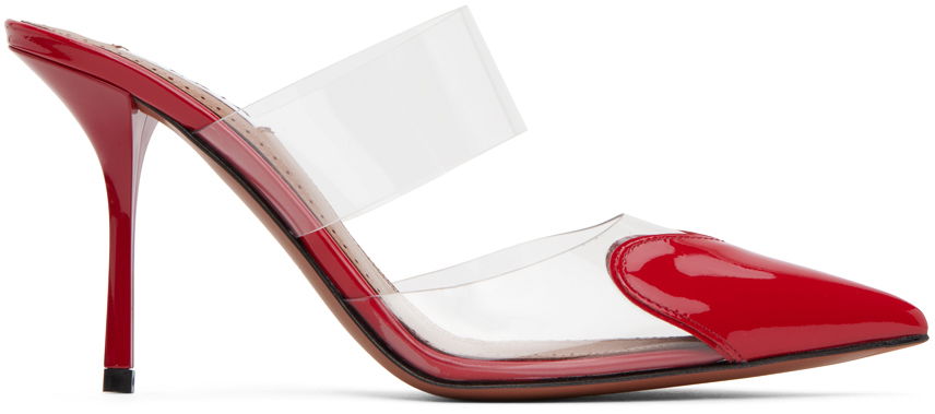 Кецове и обувки Alaïa 'Le Cœur' Patent Leather & PVC Pumps Червено | AA3M053CK150, 0