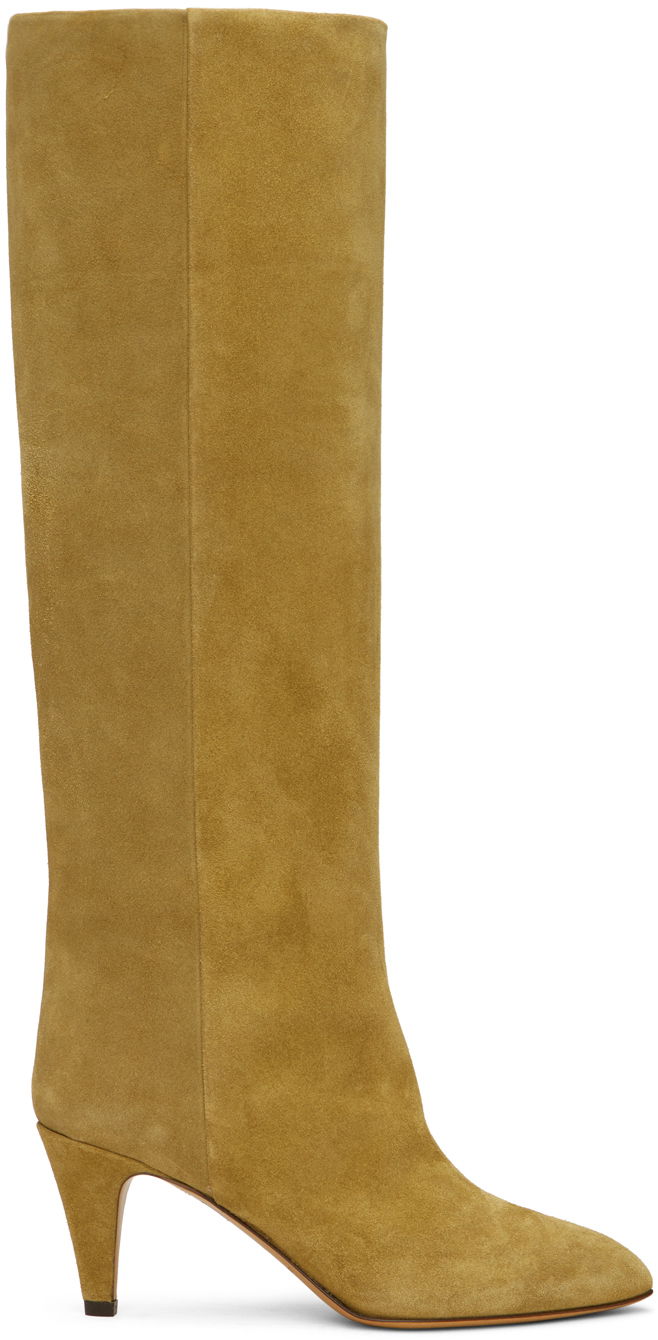 Кецове и обувки ISABEL MARANT Laspi Suede Knee-High Boots Оранжево
 | 24PBT0021FA-B1A07S, 0
