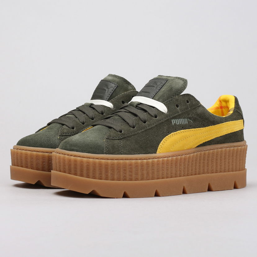 Кецове и обувки Puma Cleated CreeperSuede Wn's rosin - lemon - vanilla ice Сиво | 366268 01