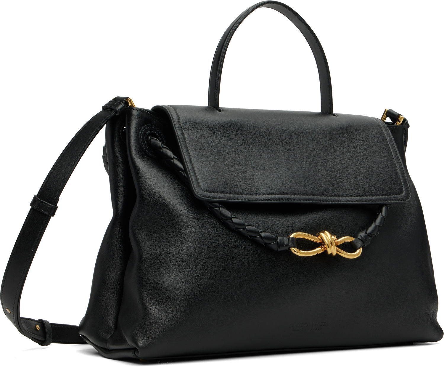 Чанта през рамо Bottega Veneta Bottega Veneta Ciao Ciao Leather Shoulder Bag Черно | 817231 V4O92, 1