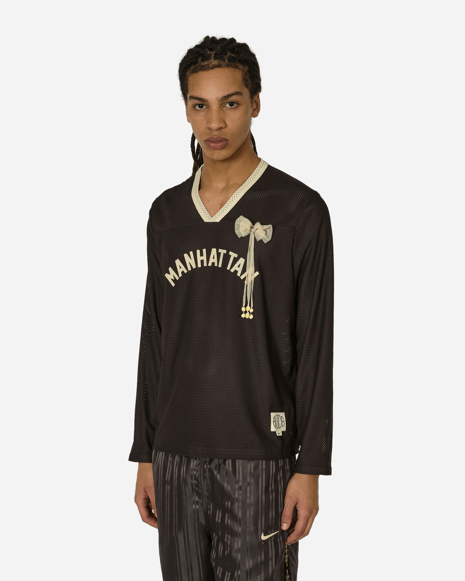 Пуловер Nike BODE x Mesh Jersey Brown/Cream Черно | FJ8794-235, 1