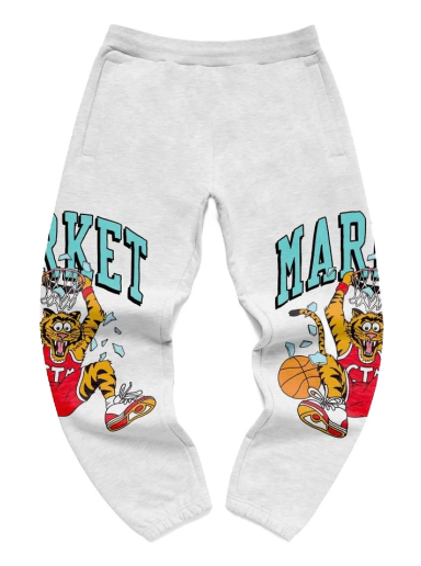 Спортни панталони MARKET Dunking Cat Sweatpants Сиво | 395000237/0016