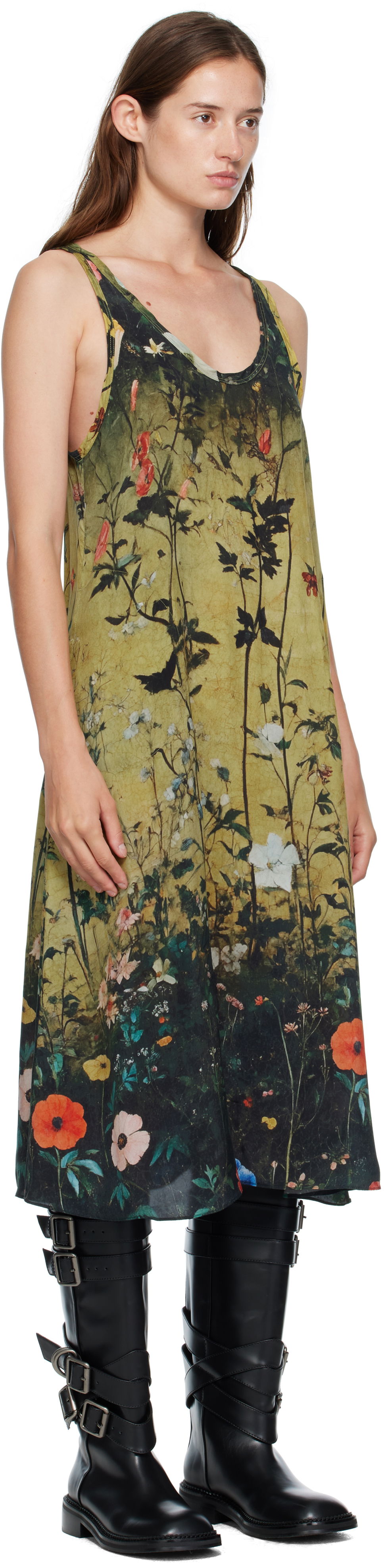 Pокля R13 R13 Floral Print Tank Midi Dress Многоцветен | R13WR296-R587A, 1