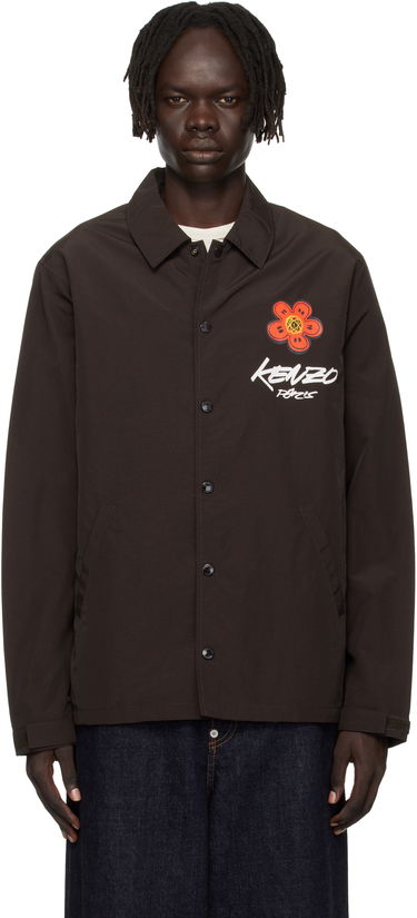 Яке KENZO Kenzo Paris Futura 2000 Edition Coach Jacket Кафяво | FF65BL0619NT, 0