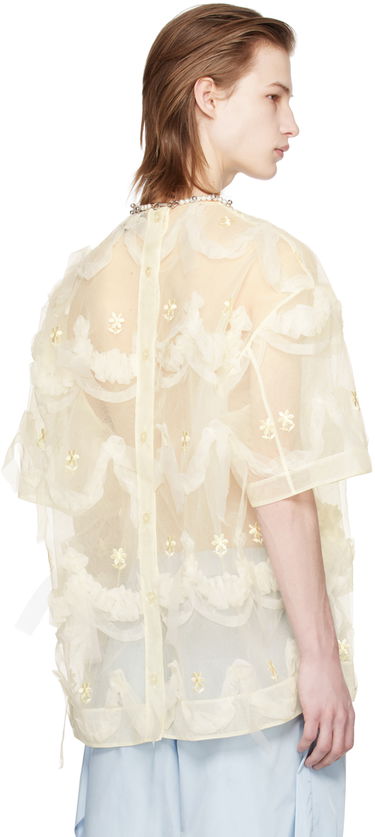Тениска Simone Rocha Simone Rocha Embroidered Cake T-Shirt Жълто | 5151 1069, 2