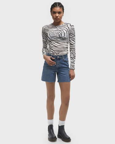 Тениска envii Long Sleeve Zebra Print T-Shirt Бяло | E23200045-CLR002104, 2