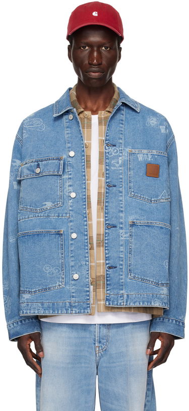 Яке Carhartt WIP Stamp Print Denim Jacket Синьо | I033743, 0