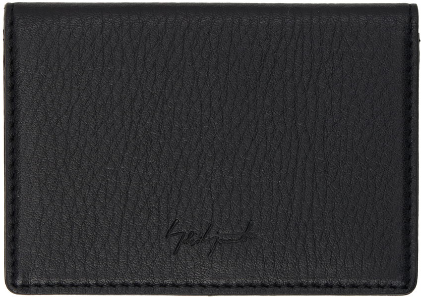 Портфейл Yohji Yamamoto Black discord Logo Card Holder Черно | DA-A95-790, 0