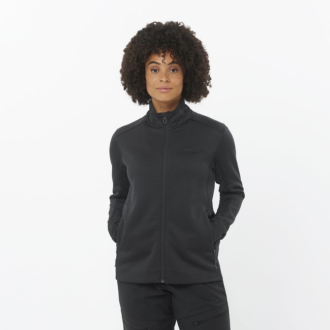 Суитчър Salomon Warm Fleece Jacket Черно | LC2294000, 0