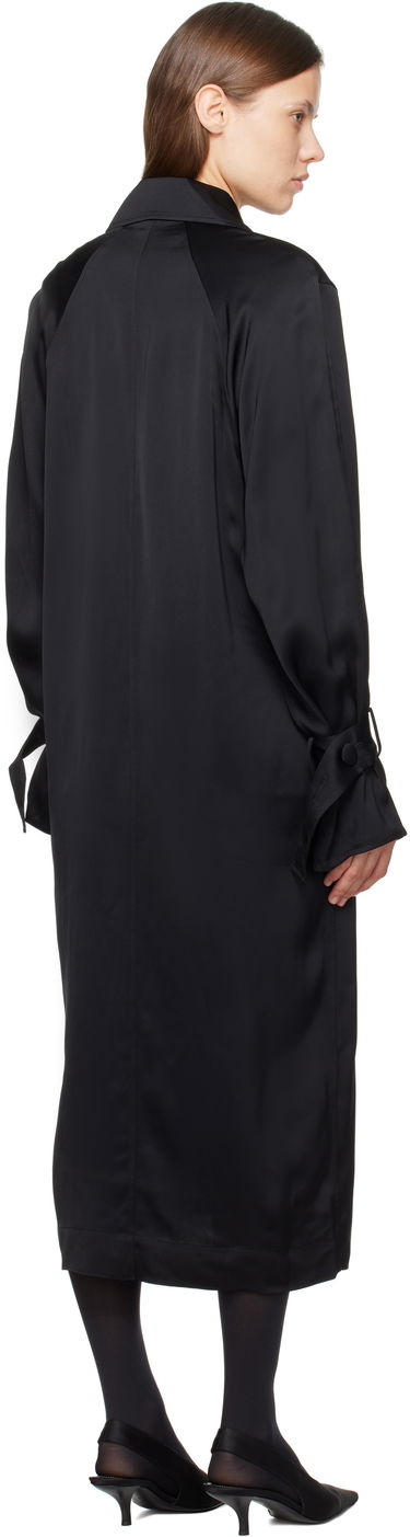 Палта TOTEME TOTEME Satin Trench Maxi Dress Черно | 251-WRD0162-FB0020, 2