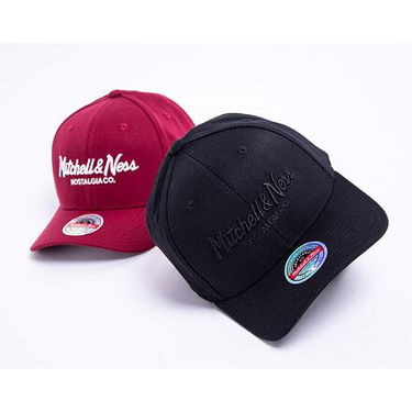 Шапка с козирка Mitchell & Ness Pinscript Logo Classic Red Branded Black Черно | HHSSINTL101-MNNYYPPPBLCK, 2