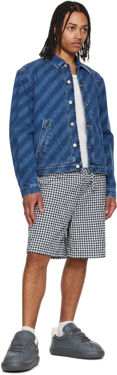 Яке Marni Marni Striped Denim Jacket Синьо | JUJU0050S0 USCX36, 3